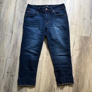 Dark Blue Women's Capris